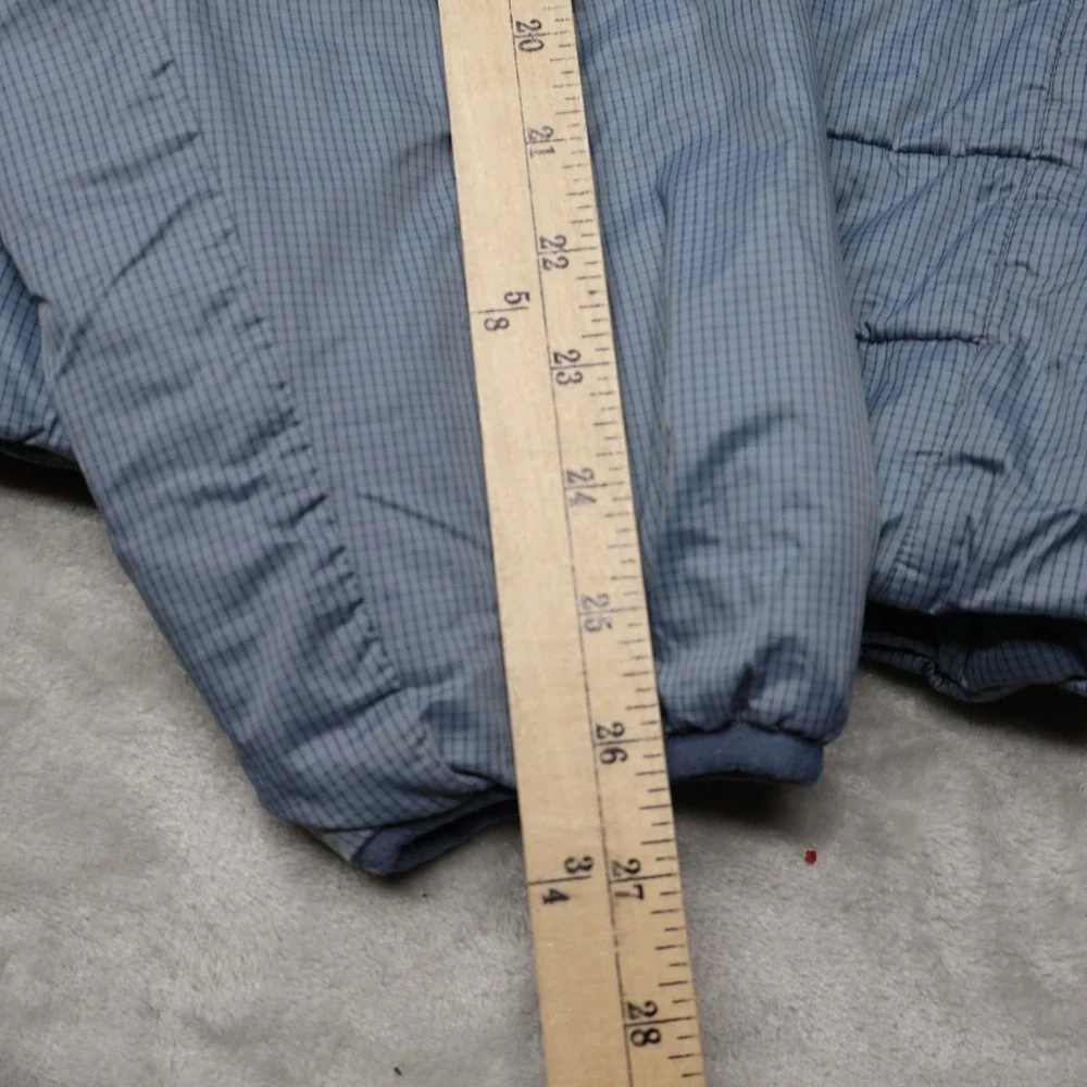 The North Face Puffer Jacket Mens Large Blue Ripstop Nylon Quilted Warm Winter